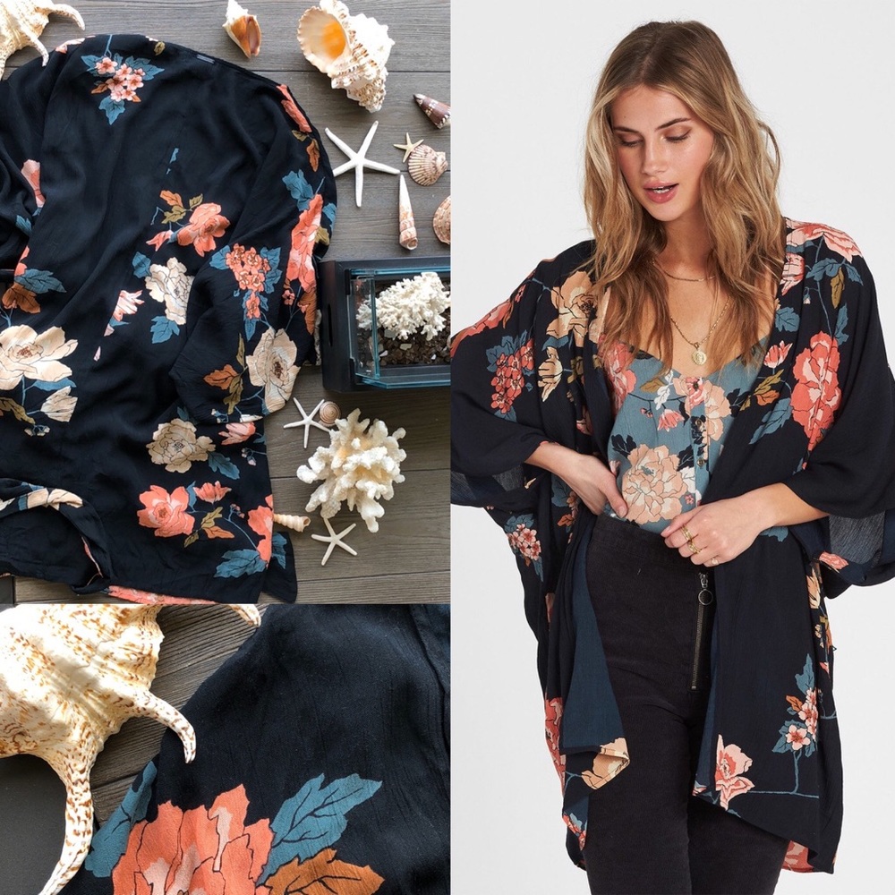 🌴🌼BILLABONG- MOON DREAM Kimono🌼 - Picture 1 of 8